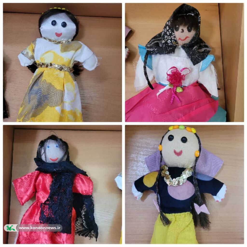 ساخت عروسک‌های سنتی «گلین باجی» توسط اعضا 