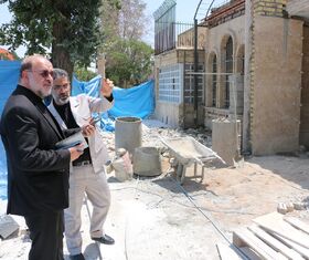 بازدید معاون فرهنگی کانون از مراحل مرمت و بازسازی مرکز شماره ۱ شیراز