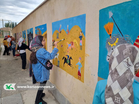آئین رونمایی نقاشی روی دیوار اعضای کانون دولت‌آباد با رویکرد تمدن سلسله صفویه