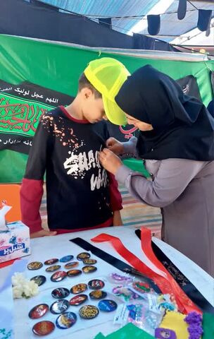 موکب مهمان های کوچک امام حسین(ع) کانون پرورش فکری کودکان و نوجوانان استان کردستان در مرز باشماق مریوان