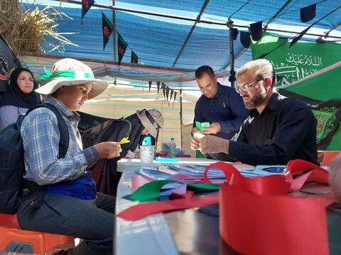 موکب مهمان های کوچک امام حسین(ع) کانون پرورش فکری کودکان و نوجوانان استان کردستان در مرز باشماق مریوان