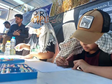 موکب مهمان های کوچک امام حسین(ع) کانون پرورش فکری کودکان و نوجوانان استان کردستان در مرز باشماق مریوان