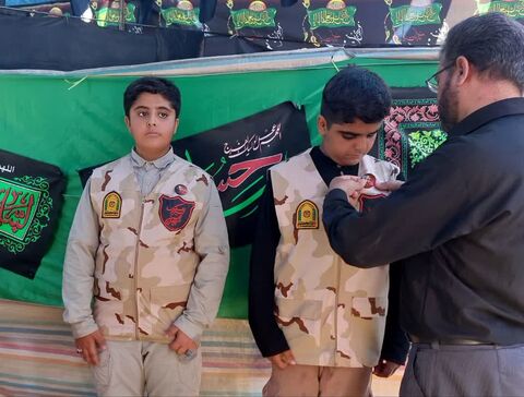 موکب مهمان های کوچک امام حسین(ع) کانون پرورش فکری کودکان و نوجوانان استان کردستان در مرز باشماق مریوان