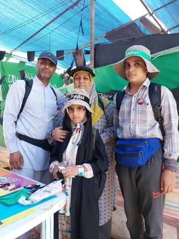 موکب مهمان های کوچک امام حسین(ع) کانون پرورش فکری کودکان و نوجوانان استان کردستان در مرز باشماق مریوان