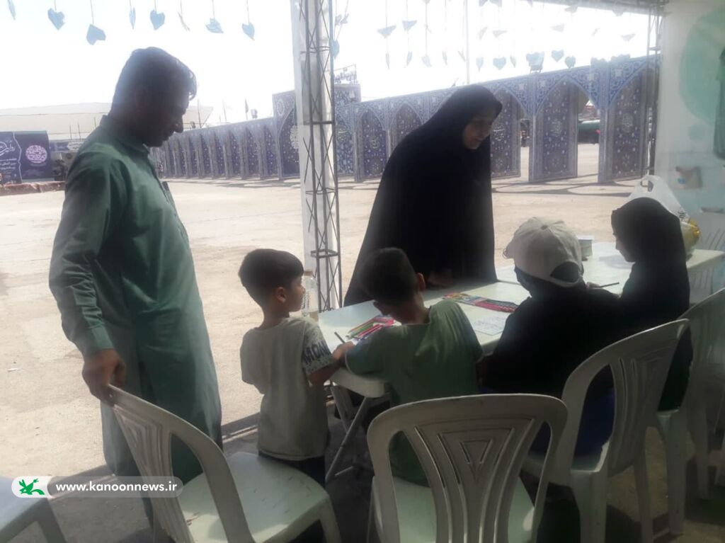 موکب کانون پرورش فکری کودکان و نوجوانان خوزستان در پایانه مرز شلمچه برپا شد