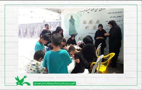 موکب کانون پرورش فکری کودکان و نوجوانان خوزستان در پایانه مرزی شلمچه(۲)
