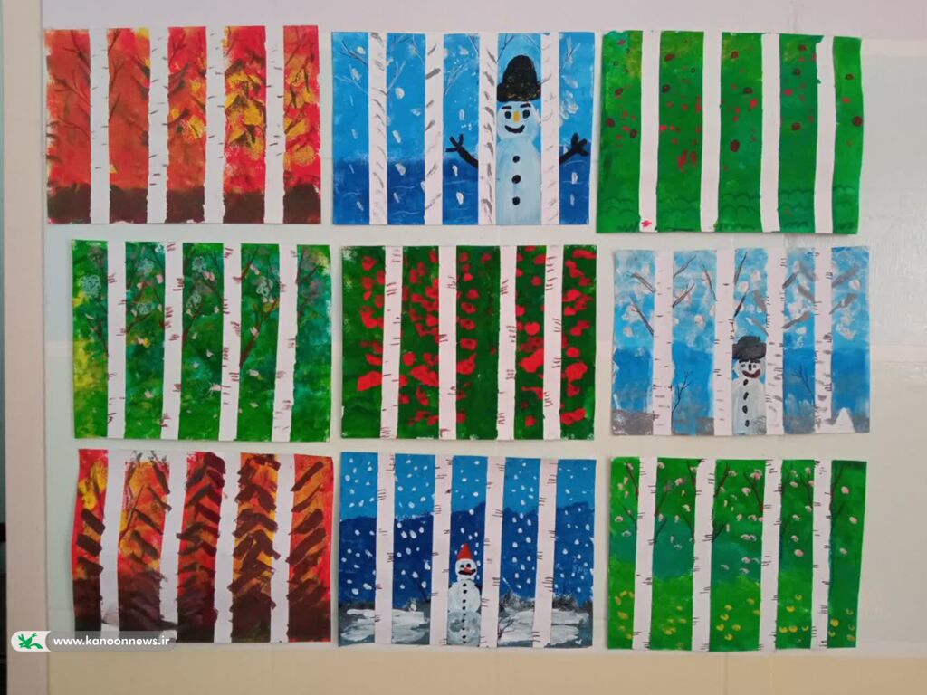 آموزش نقاشی در کانون پرورش فکری شماره یک و فراگیر بیرجند با روشهای مختلف