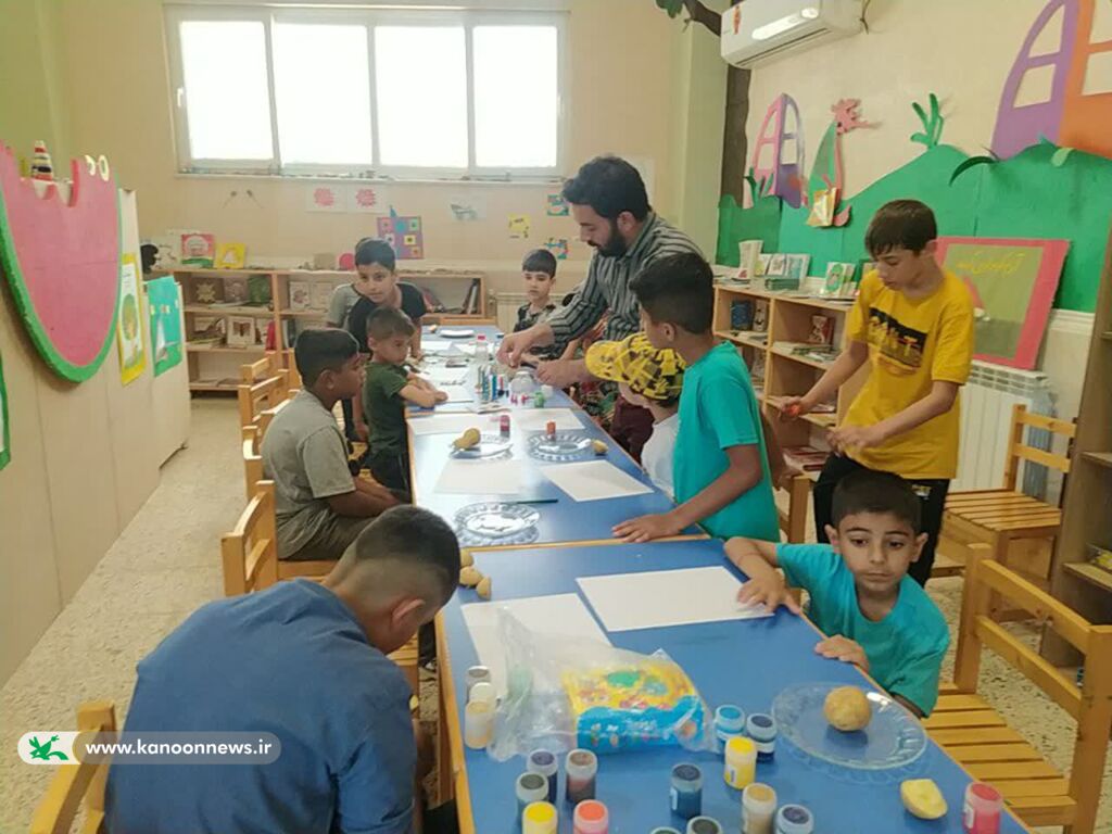 آشنایی اعضای مرکز گالیکش با« تکنیک چاپهای دستی»