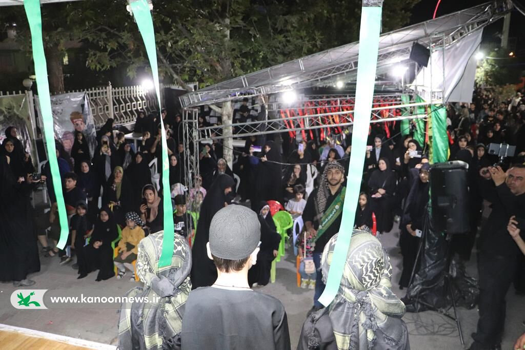استقبال پرشور مردم از موکب کانون در خیابان اربعین گرگان