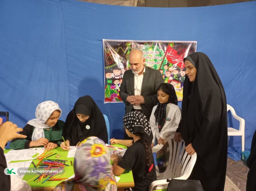 برپایی موکب مرکز فرهنگی هنری بندرگز در گلزار شهدای گمنام