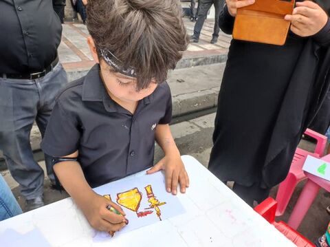 میهمانان کوچک امام حسین(ع) در مراسم جاماندگان اربعین در کرج