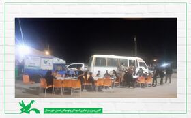 خدمت‌رسانی فرهنگی کتابخانه سیار کانون خوزستان در پایانه مرزی چذابه_ ۱۵ شهریورماه ۱۴۰۲