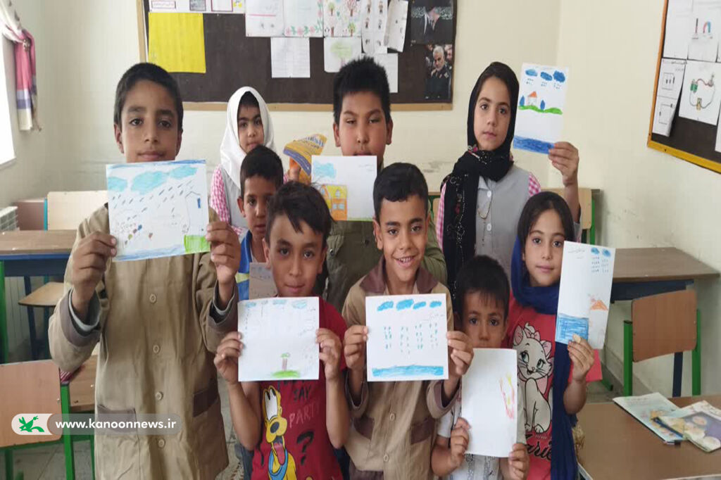 کارگاه نقاشی «آب، لبخند زندگی» در روستاهای گرمسار