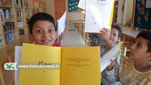 فعالیت کتابخوانی در مرکز 3 کانون مشگینشهر از نگاه دوربین