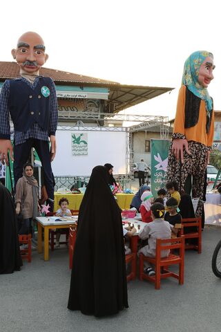 غرفه خدمات فرهنگی هنری کانون مازندران در جشن بزرگ  اجتماع منتظران در  امام زاده یحیی ساری