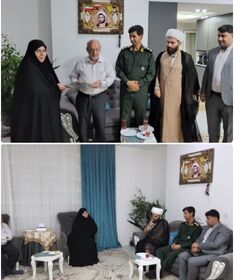 دیدار مدیرکل کانون استان ایلام با خانواده روحانی شهید در هفته دفاع مقدس