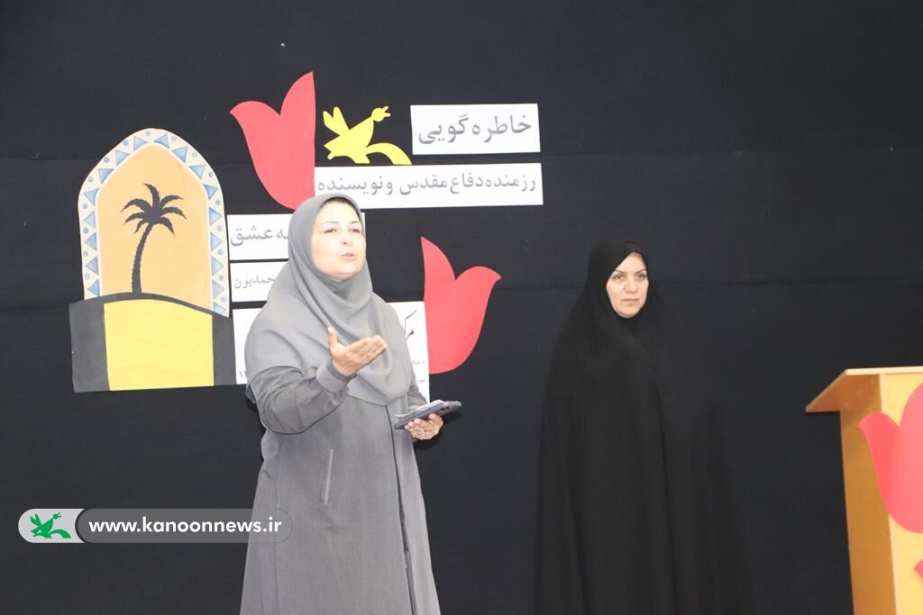 خاطرهگویی رزمندهی دفاع مقدس و کارگاه نقاشی در کانون گنبدکاووس