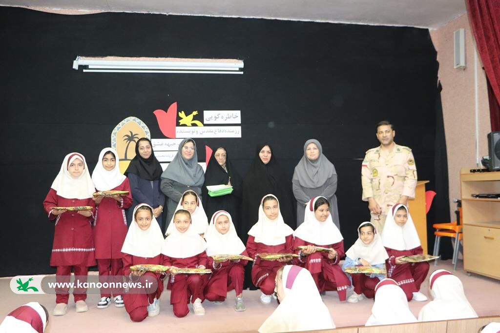 خاطرهگویی رزمندهی دفاع مقدس و کارگاه نقاشی در کانون گنبدکاووس