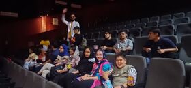 حضور اعضای کودک و نوجوان فرهنگسرای آفرینش و مرکز شماره ۲ کانون کرمانشاه در اکران «بچه زرنگ»