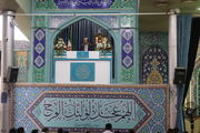 سخنرانی مدیرکل کانون پرورش فکری استان مرکزی پیش از خطبه نماز جمعه اراک