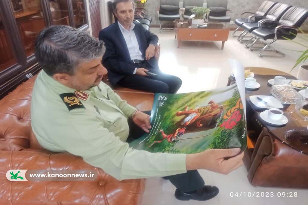 دیدار مدیرکل کانون با فرمانده نیروی انتظامی استان