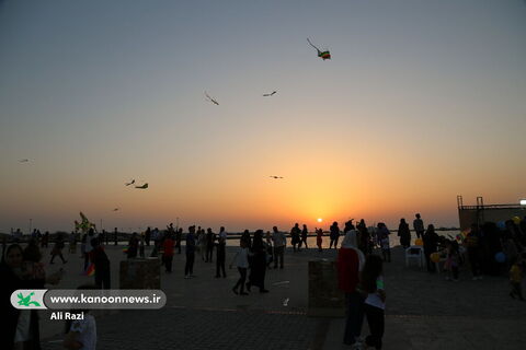 جشن پرواز بادبادکها در ساحل نیلگون خلیج فارس