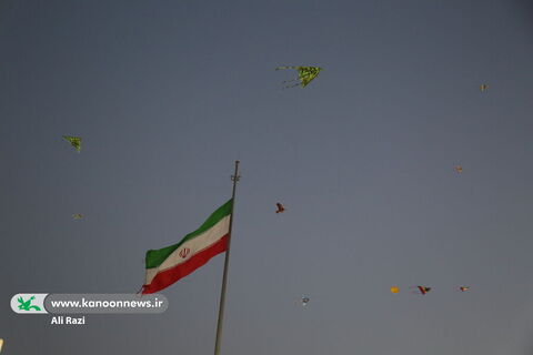 جشن پرواز بادبادکها در ساحل نیلگون خلیج فارس به روایت تصویر ۱