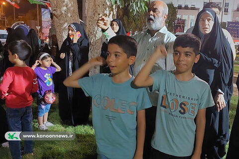 تجمع کودکان و نوجوانان بوشهری در حمایت از کودکان غزه