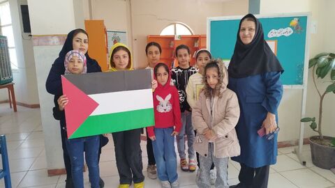 همدردی اعضای کانون کرمانشاه با کودکان فلسطینی