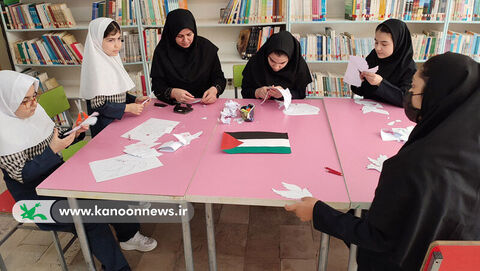 درخت مقاومت/ ابراز همدردی اعضای کانون استان اردبیل با کودکان فلسطین