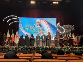 تجلیل از اعضای هنرمند کانون در اجلاسیه بانوان کنگره ملی ده هزار شهید آذربایجان شرقی