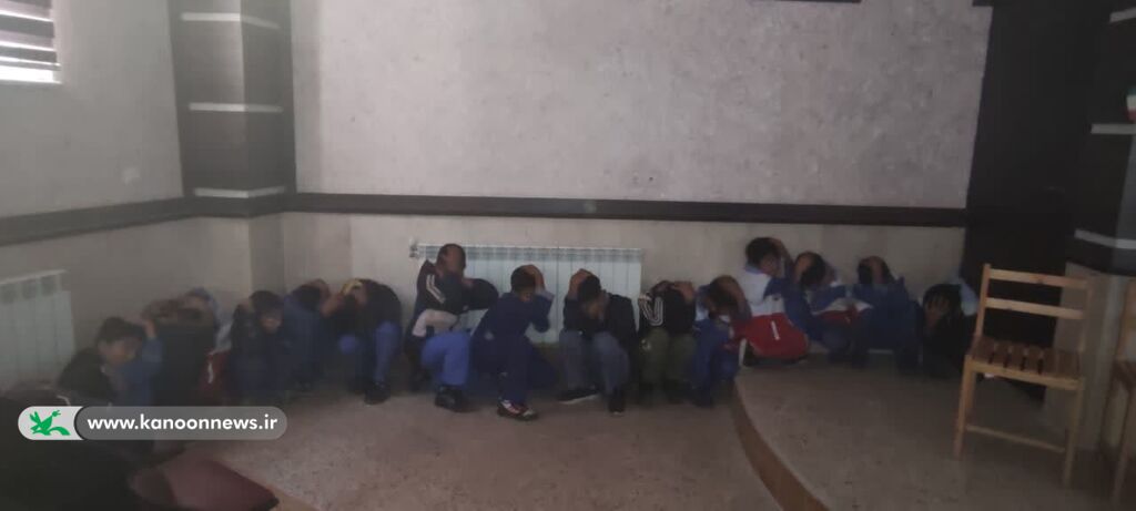 مانور اطفای حریق و زلزله در مرکز فرهنگی هنری گالیکش