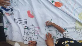 ویژه برنامه کانون در اجتماع مادران و کودکان در حمایت از کودکان فلسطین