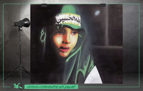 نمایشگاه مجازی آثار نقاشی ژیلا خاکپور، مسئول کانون پرورش فکری شهرستان نور