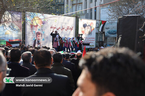 تجمع حمایت از کودکان فلسطین در اردبیل برگزار شد