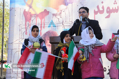 تجمع حمایت از کودکان فلسطین در اردبیل برگزار شد