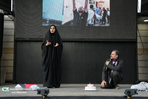 حضور کانون با تماشاخانههای سیار در راهپیمایی حمایت از کودکان غزه