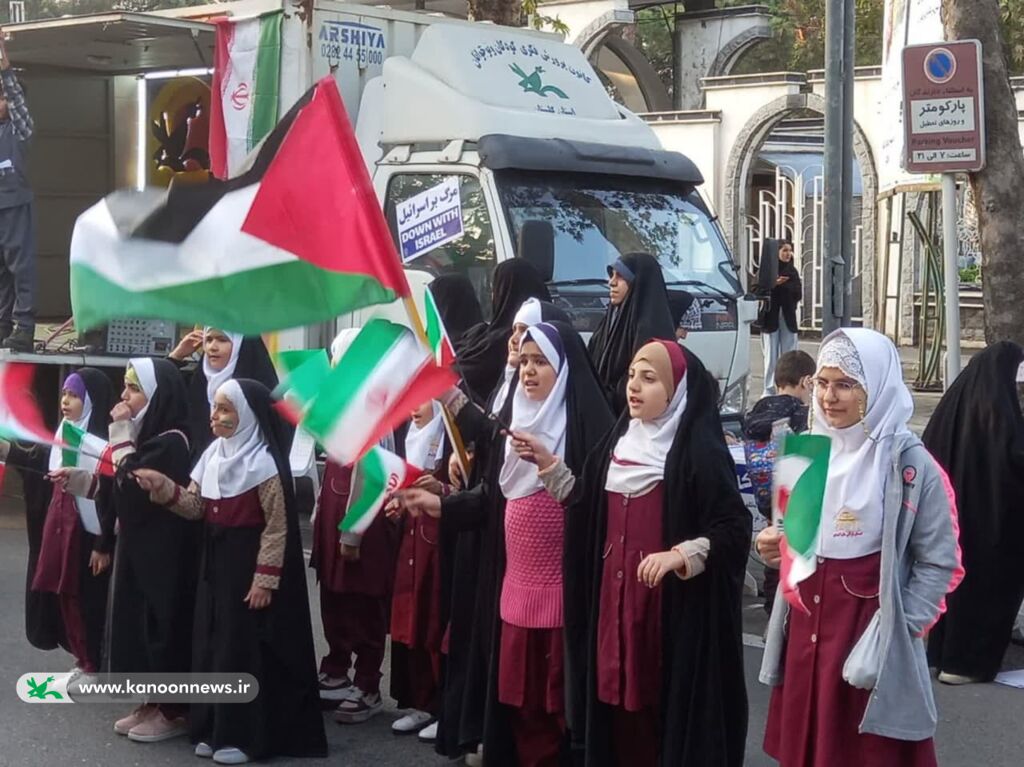 برپایی ایستگاه فرهنگیهنری با موضوع «ابراز همدردی با کودکان غزه»