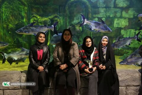 بازدید اعضای کانون از آکواریوم مجتمع تجاری کاسپین در منطقه آزاد تجاری بندرانزلی