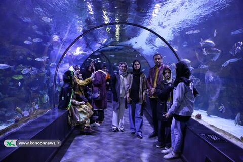 بازدید اعضای کانون از آکواریوم مجتمع تجاری کاسپین در منطقه آزاد تجاری بندرانزلی