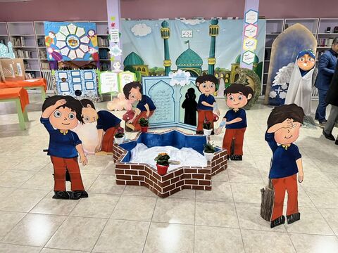 نمایشگاه(نماز، چشمه نور) در کانون پرورش فکری کودکان و نوجوانان شهرستان ماکو