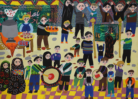 سوین مبارکی از مرکز شماره 4 کانون اردبیل رتبه دوم بخش نقاشی گروه سنی نونهال
