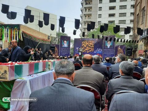 حضور سرپرست اداره کل کانون خوزستان در مراسم تشییع پیکرِ پاک شهدای گمنام در اهواز