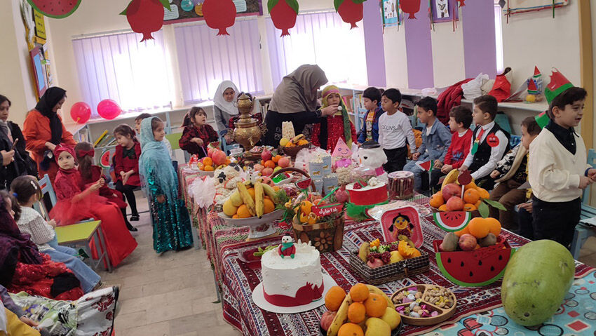 آیین شب چله در مراکز کانون استان اردبیل اجرا شد