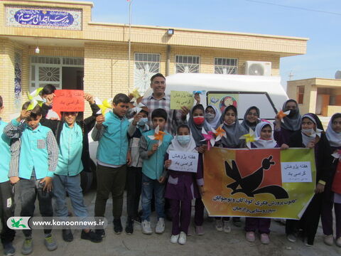 هفته پژوهش با کتابخانه سیار روستایی دشتستان کانون استان بوشهر