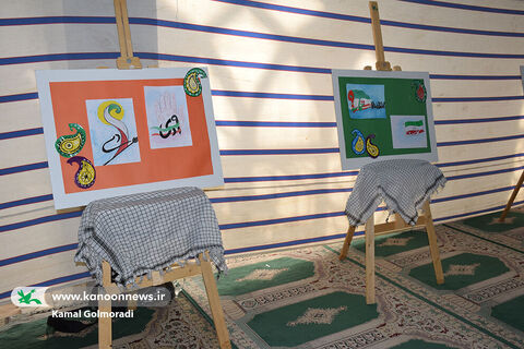 نمایشگاه آثار هنری کانون لرستان درمراسم یوم الله نهم دی