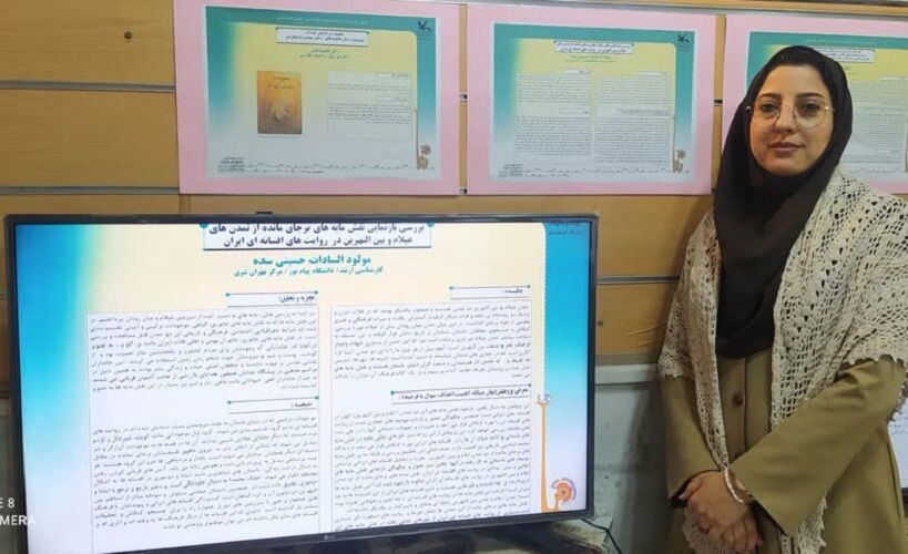 مولود السادات حسینی ، رتبه اول برگزیده بخش پایان نامه علمی بیستوپنجمین جشنواره قصهگویی کانون شد مولود السادات حسینی ، رتبه اول برگزیده بخش پایان نامه علمی بیستوپنجمین جشنواره قصهگویی کانون شد