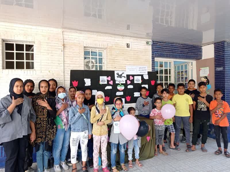 گرامیداشت یاد شهدای کودک و نوجوان حمله تروریستی کرمان در مراکز کانون هرمزگان