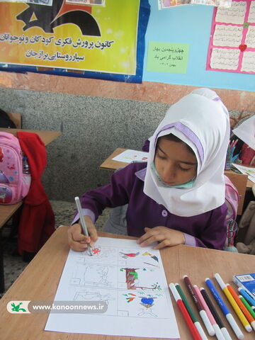 ویژه برنامه های دهه مبارک فجر کتابخانه سیار روستایی دشتستان