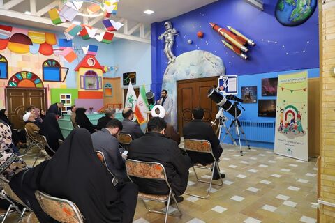 چند نما از افتتاح نخستین خانه نجوم استان در مجتمع فرهنگی و هنری کانون قزوین
